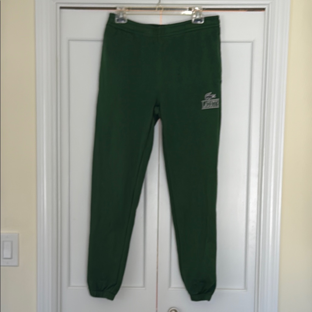 Lacoste Unisex Green Tapered Joggers Lacoste Unisex Green Tapered Joggers